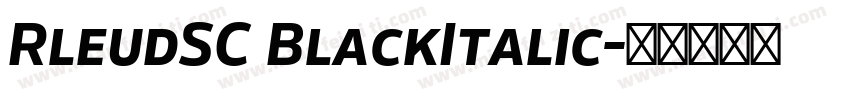 RleudSC BlackItalic字体转换